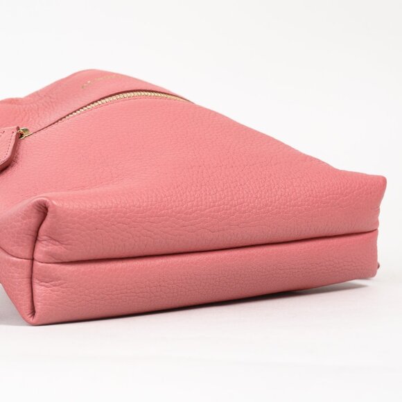 Burberry Pink Leather Drawstring Travel Pouch - Picture 5 of 11